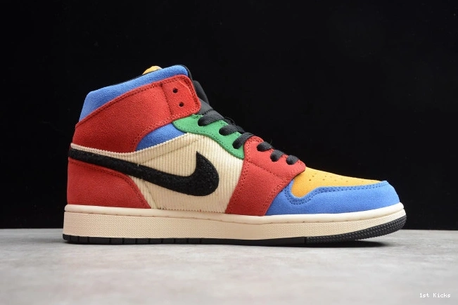 Jordan CU2805- Trendy Air Mid 1 SE Blue 889 Fearless the Great 0101